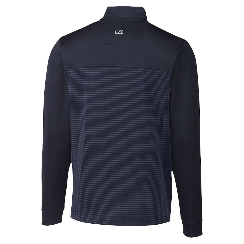 NFL Seattle Seahawks Cutter & Buck Traverse Stripe Stretch DryTec Quarter-Zip Top