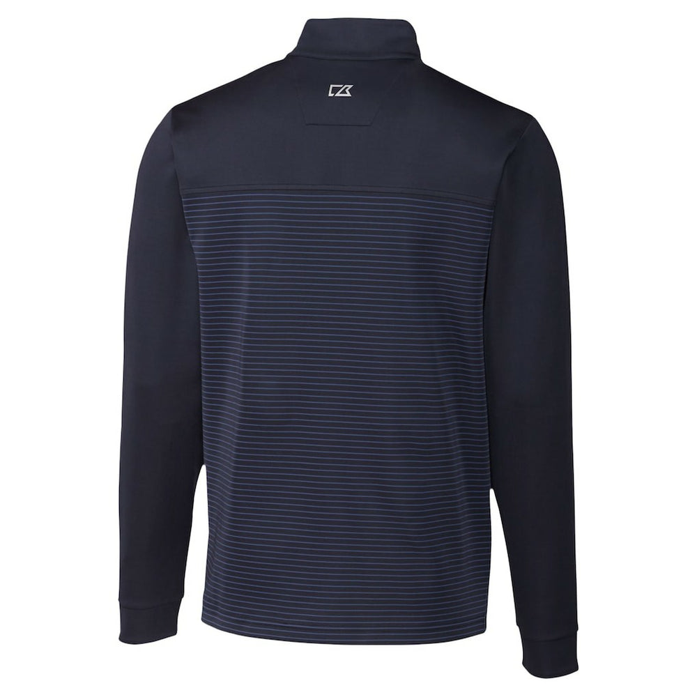 NFL Seattle Seahawks Cutter & Buck Traverse Stripe Stretch DryTec Quarter-Zip Top