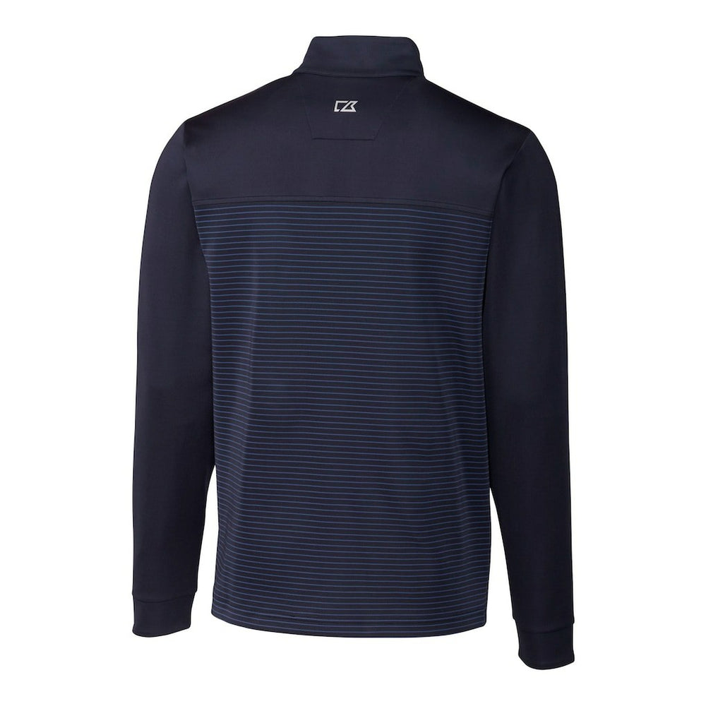 NFL New York Giants Cutter & Buck Traverse Stripe Stretch DryTec Quarter-Zip Top