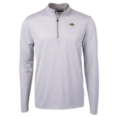 NFL Baltimore Ravens Cutter & Buck Virtue Eco Pique Micro Stripe Quarter-Zip Jacket
