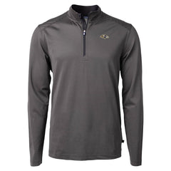 NFL Baltimore Ravens Cutter & Buck Virtue Eco Pique Micro Stripe Quarter-Zip Jacket