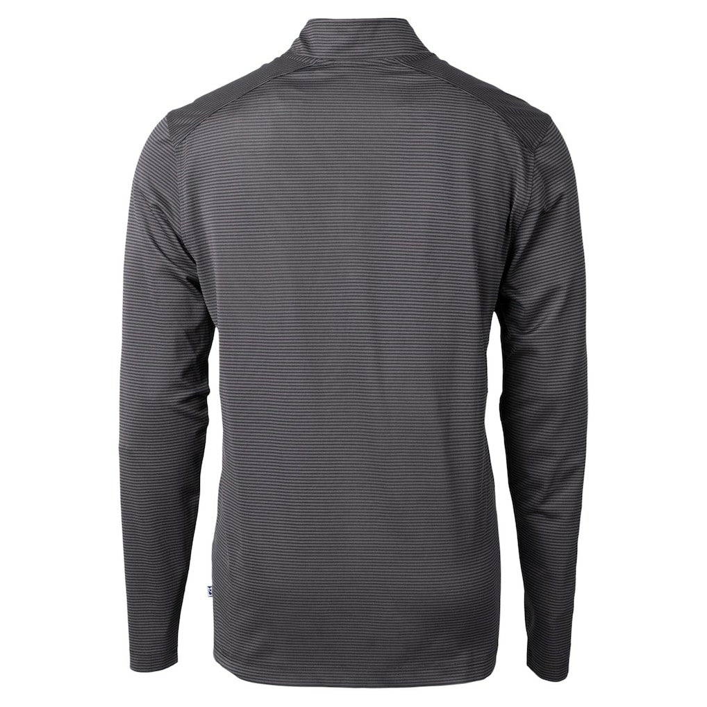 NFL Baltimore Ravens Cutter & Buck Virtue Eco Pique Micro Stripe Quarter-Zip Jacket