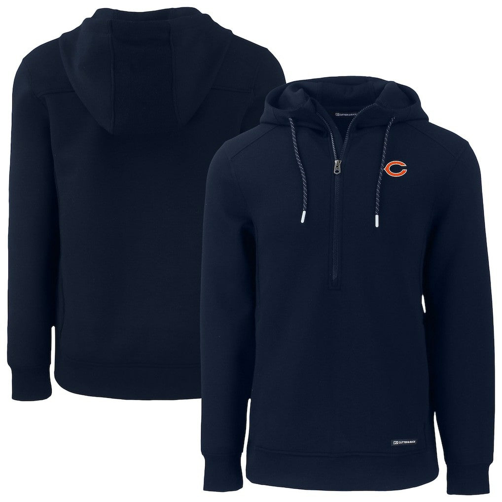 NFL Chicago Bears Cutter & Buck Roam Eco Recycled Half-Zip Hoodie