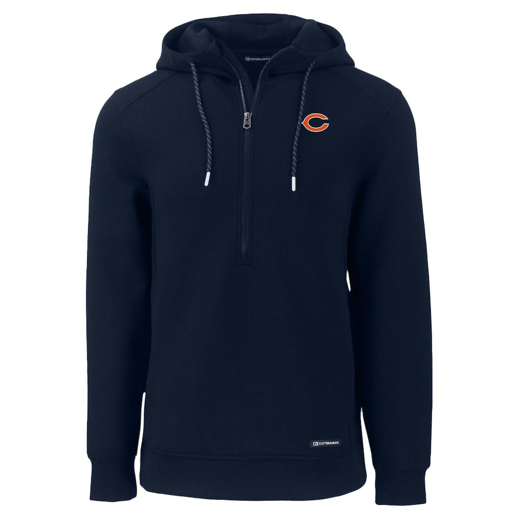 NFL Chicago Bears Cutter & Buck Roam Eco Recycled Half-Zip Hoodie