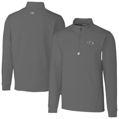 NFL Baltimore Ravens Cutter & Buck Big & Tall Traverse Eco Tri-Blend DryTec Quarter-Zip Jacket