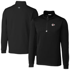 NFL Kansas City Chiefs Cutter & Buck Big & Tall Traverse Eco Tri-Blend DryTec Quarter-Zip Jacket