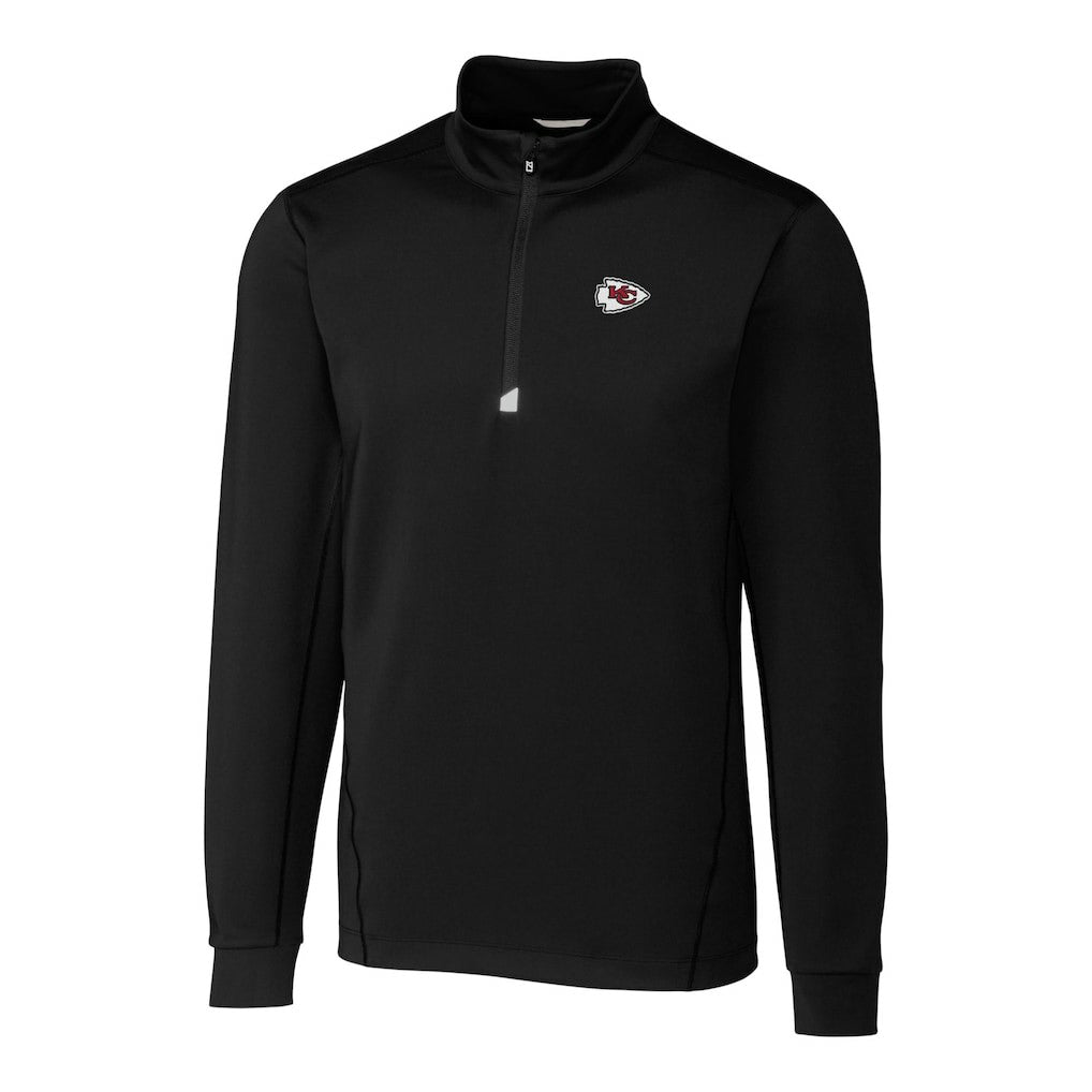 NFL Kansas City Chiefs Cutter & Buck Big & Tall Traverse Eco Tri-Blend DryTec Quarter-Zip Jacket