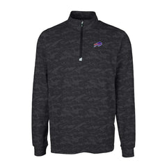 NFL Buffalo Bills Cutter & Buck Big & Tall Traverse Eco Camo Tri-Blend DryTec Quarter-Zip Jacket