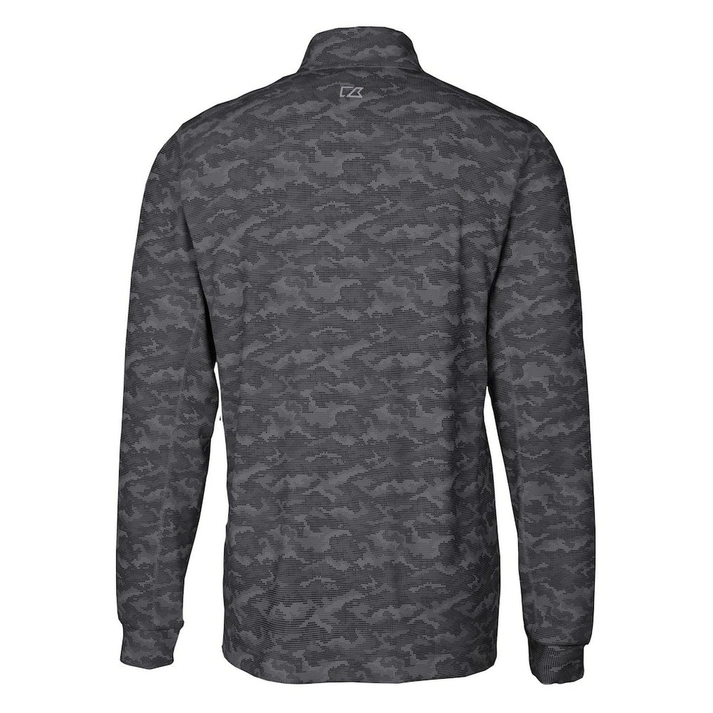 NFL Green Bay Packers Cutter & Buck Big & Tall Traverse Eco Camo Tri-Blend DryTec Quarter-Zip Jacket