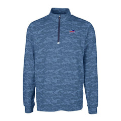 NFL Buffalo Bills Cutter & Buck Big & Tall Traverse Eco Camo Tri-Blend DryTec Quarter-Zip Jacket