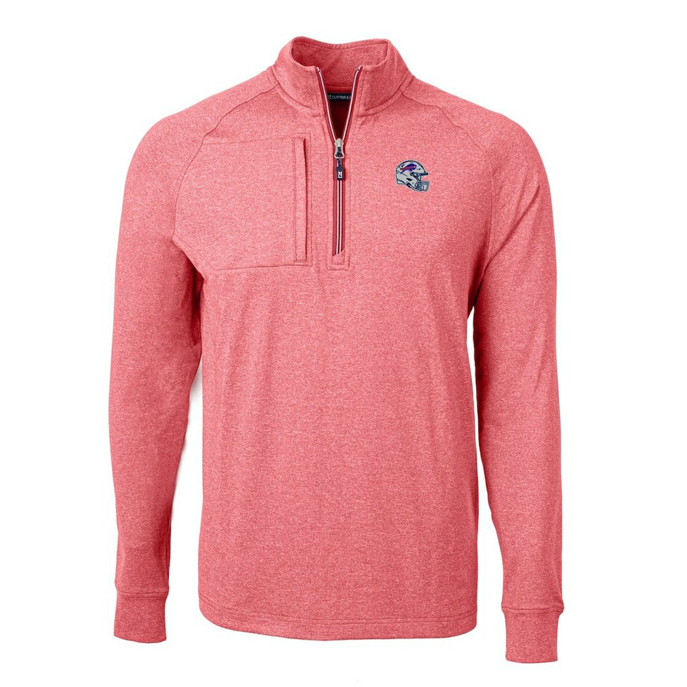 NFL Buffalo Bills Cutter & Buck Big & Tall Adapt Eco Raglan Quarter-Zip Jacket