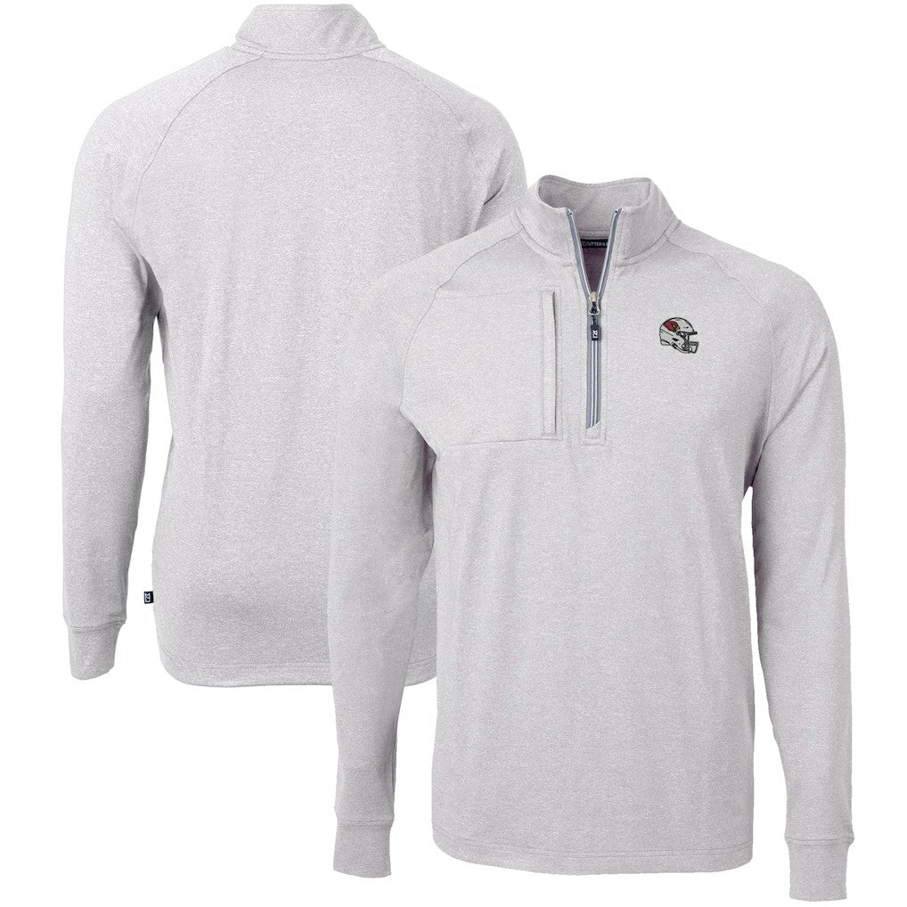 NFL Arizona Cardinals Cutter & Buck Big & Tall Adapt Eco Raglan Quarter-Zip Jacket