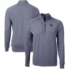 NFL Denver Broncos Cutter & Buck Big & Tall Adapt Eco Raglan Quarter-Zip Jacket