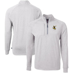 NFL Pittsburgh Steelers Cutter & Buck Big & Tall Adapt Eco Raglan Quarter-Zip Jacket