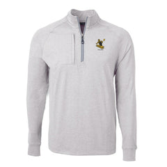 NFL Pittsburgh Steelers Cutter & Buck Big & Tall Adapt Eco Raglan Quarter-Zip Jacket