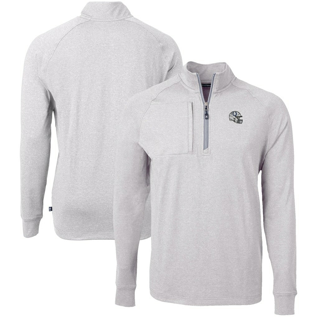 NFL Indianapolis Colts Cutter & Buck Big & Tall Adapt Eco Raglan Quarter-Zip Jacket