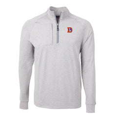 NFL Denver Broncos Cutter & Buck Big & Tall Adapt Eco Raglan Quarter-Zip Jacket