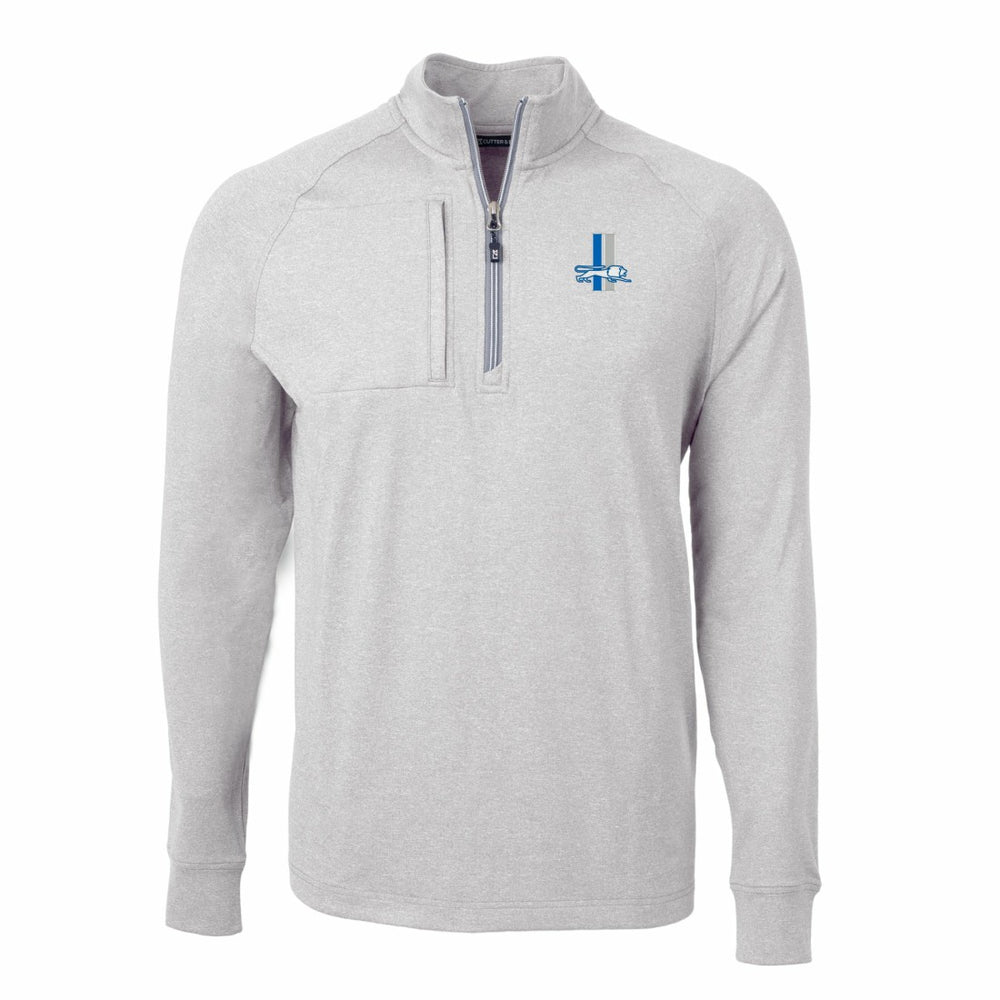 NFL Detroit Lions Cutter & Buck Big & Tall Adapt Eco Raglan Quarter-Zip Jacket