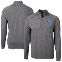 NFL Detroit Lions Cutter & Buck Big & Tall Adapt Eco Raglan Quarter-Zip Jacket