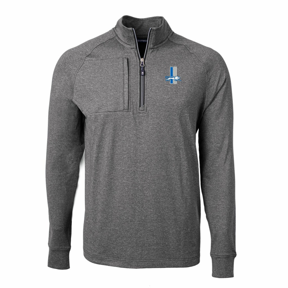 NFL Detroit Lions Cutter & Buck Big & Tall Adapt Eco Raglan Quarter-Zip Jacket