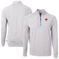 NFL Buffalo Bills Cutter & Buck Big & Tall Adapt Eco Raglan Quarter-Zip Jacket