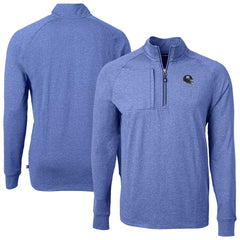 NFL New York Giants Cutter & Buck Big & Tall Adapt Eco Raglan Quarter-Zip Jacket