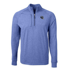 NFL New York Giants Cutter & Buck Big & Tall Adapt Eco Raglan Quarter-Zip Jacket
