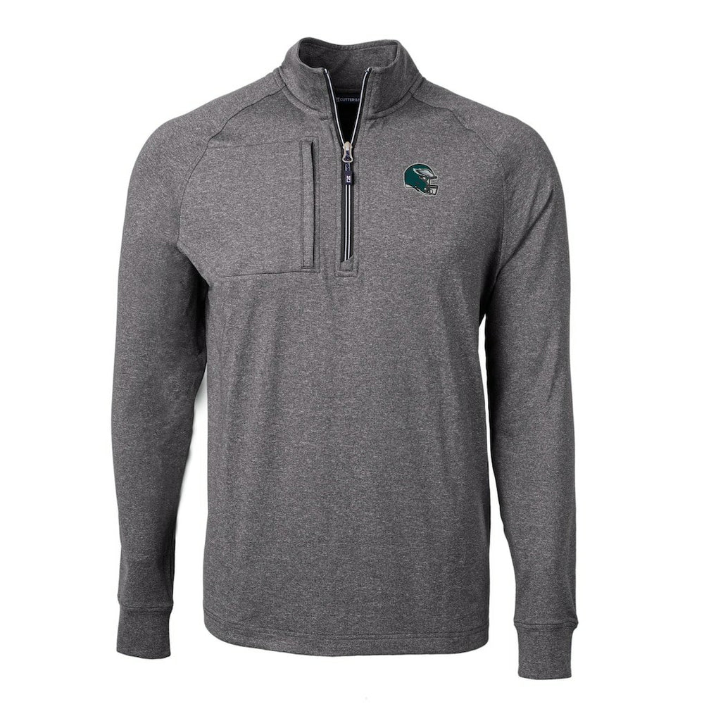 NFL Philadelphia Eagles Cutter & Buck Big & Tall Adapt Eco Raglan Quarter-Zip Jacket