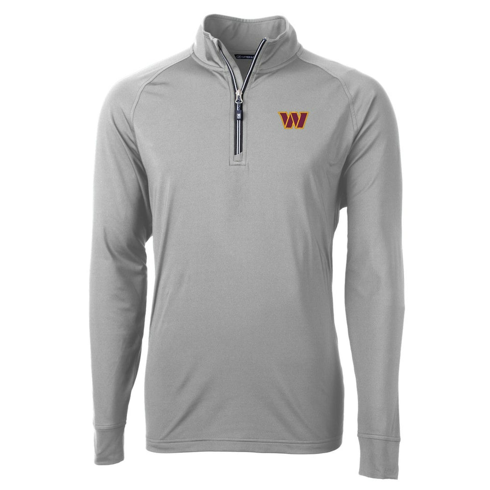 NFL Washington Commanders Cutter & Buck Big & Tall Adapt Eco DryTec Raglan Quarter-Zip Jacket