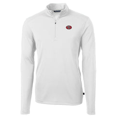 NFL San Francisco 49ers Cutter & Buck Big & Tall Virtue Eco Pique Quarter-Zip Jacket