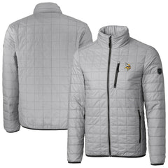 NFL Minnesota Vikings Cutter & Buck Big & Tall Rainier PrimaLoft Eco Insulated Full-Zip Hoodie Puffer Jacket