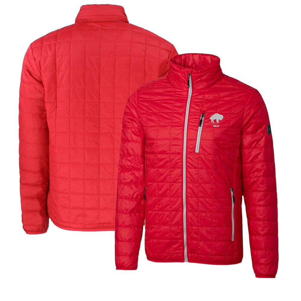NFL Buffalo Bills Cutter & Buck Big & Tall Rainier PrimaLoft Eco Insulated Full-Zip Puffer Jacket