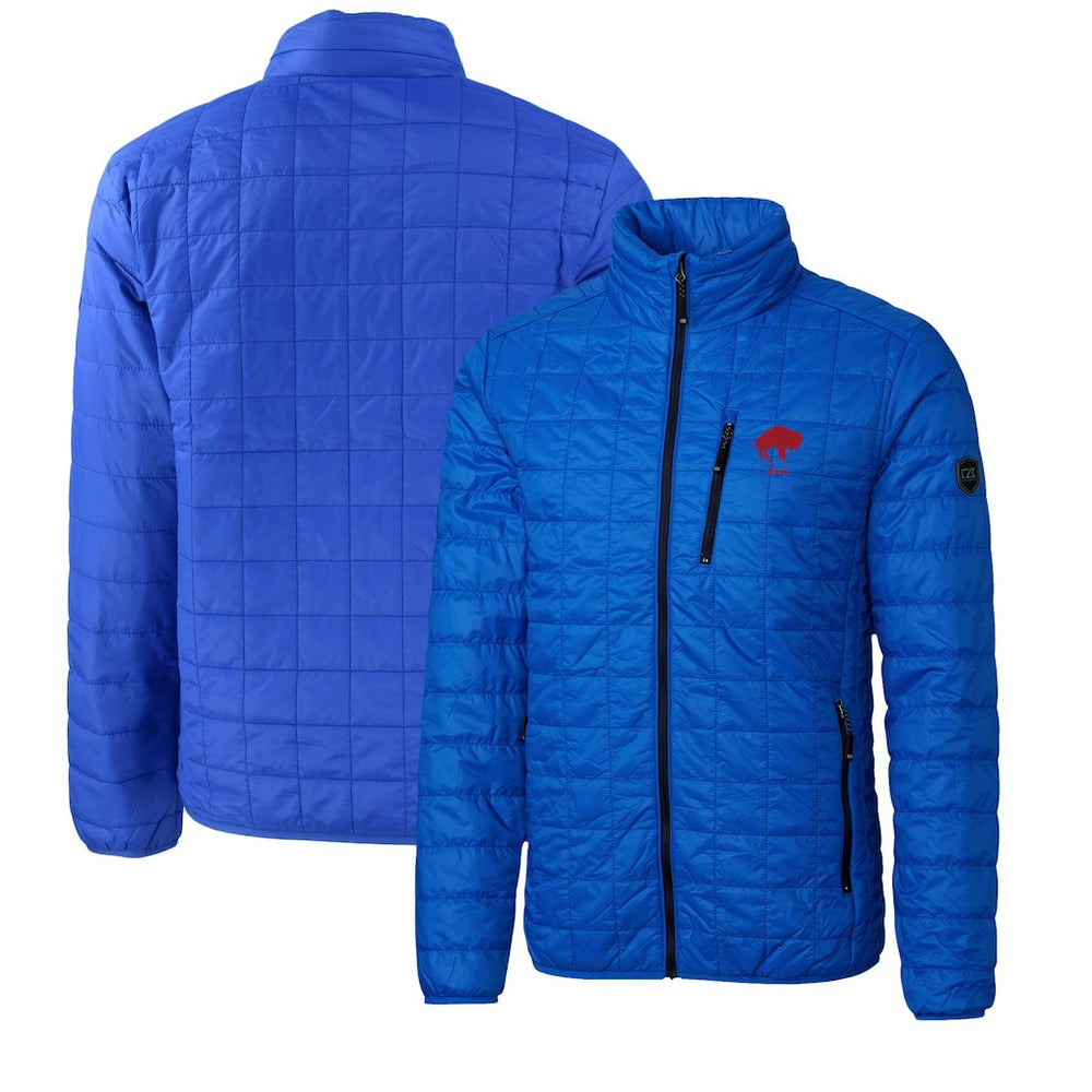NFL Buffalo Bills Cutter & Buck Big & Tall Rainier PrimaLoft Eco Insulated Full-Zip Puffer Jacket