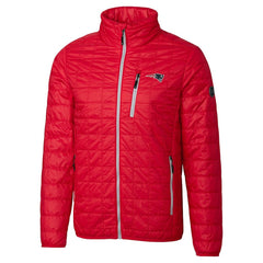 NFL New England Patriots Cutter & Buck Big & Tall Rainier PrimaLoft Eco Insulated Full-Zip Hoodie Puffer Jacket