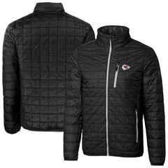 NFL Kansas City Chiefs Cutter & Buck Big & Tall Rainier PrimaLoft Eco Insulated Full-Zip Hoodie Puffer Jacket