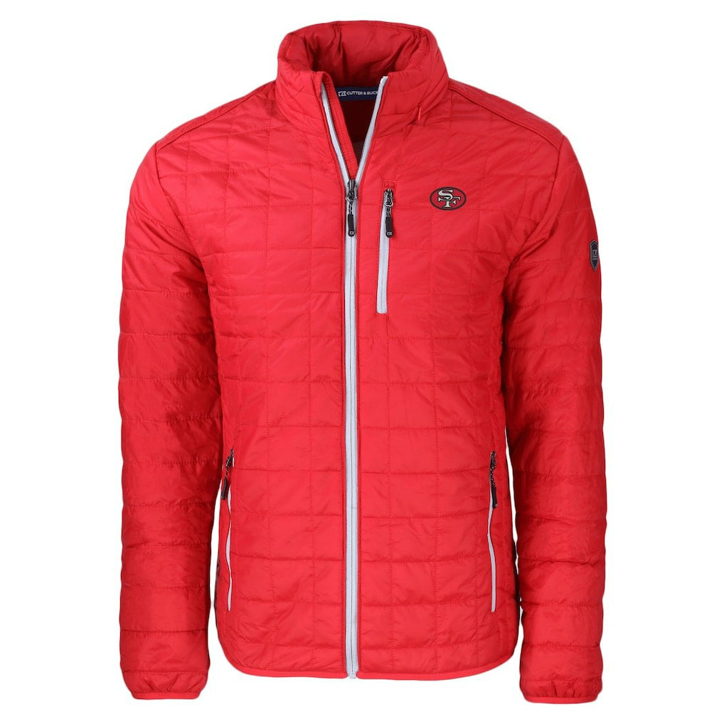 NFL San Francisco 49ers Cutter & Buck Big & Tall Rainier PrimaLoft Eco Insulated Full-Zip Puffer Jacket