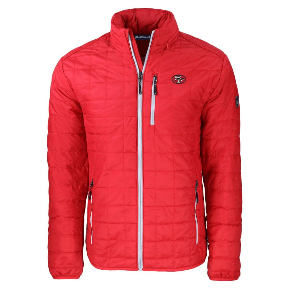 NFL San Francisco 49ers Cutter & Buck Big & Tall Rainier PrimaLoft Eco Insulated Full-Zip Puffer Jacket