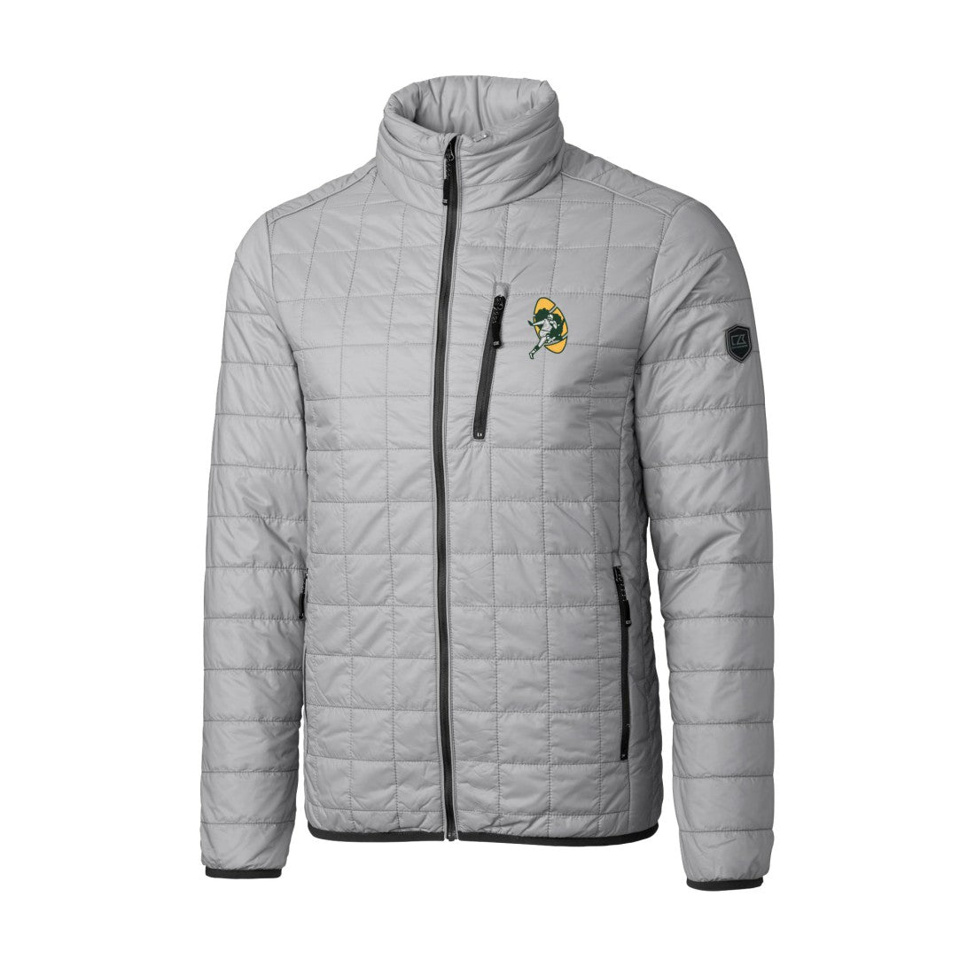 NFL Green Bay Packers Cutter & Buck Big & Tall Rainier PrimaLoft Eco Insulated Full-Zip Puffer Jacket