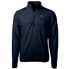 NFL Washington Commanders Cutter & Buck Big & Tall Cascade Eco Fleece Quarter-Zip Jacket