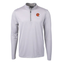NFL Cincinnati Bengals Cutter & Buck Big & Tall Virtue Eco Pique Micro Stripe Tri-Blend Quarter-Zip Jacket