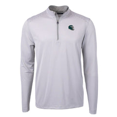 NFL Philadelphia Eagles Cutter & Buck Big & Tall Virtue Eco Pique Micro Stripe Tri-Blend Quarter-Zip Jacket