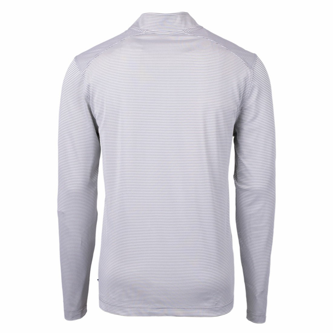 NFL Denver Broncos Cutter & Buck Big & Tall Virtue Eco Pique Micro Stripe Tri-Blend Quarter-Zip Jacket