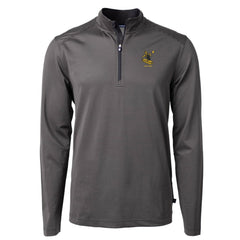 NFL Pittsburgh Steelers Cutter & Buck Big & Tall Virtue Eco Pique Micro Stripe Tri-Blend Quarter-Zip Jacket