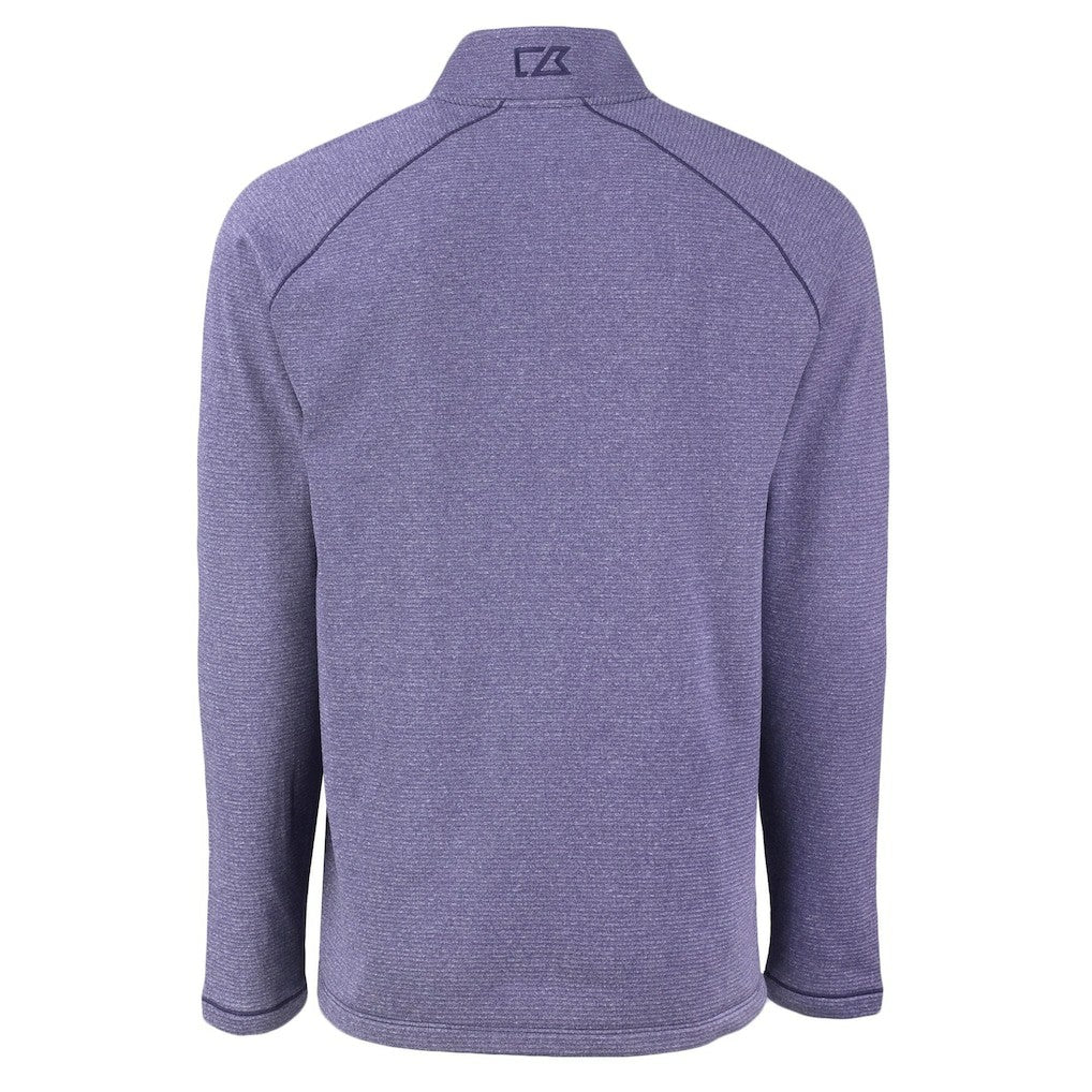 NFL Baltimore Ravens Cutter & Buck Peshastin Eco Fleece Tri-Blend Raglan Recycled Quarter-Zip Jacket