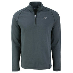 NFL Carolina Panthers Cutter & Buck Peshastin Eco Fleece Tri-Blend Raglan Recycled Quarter-Zip Jacket