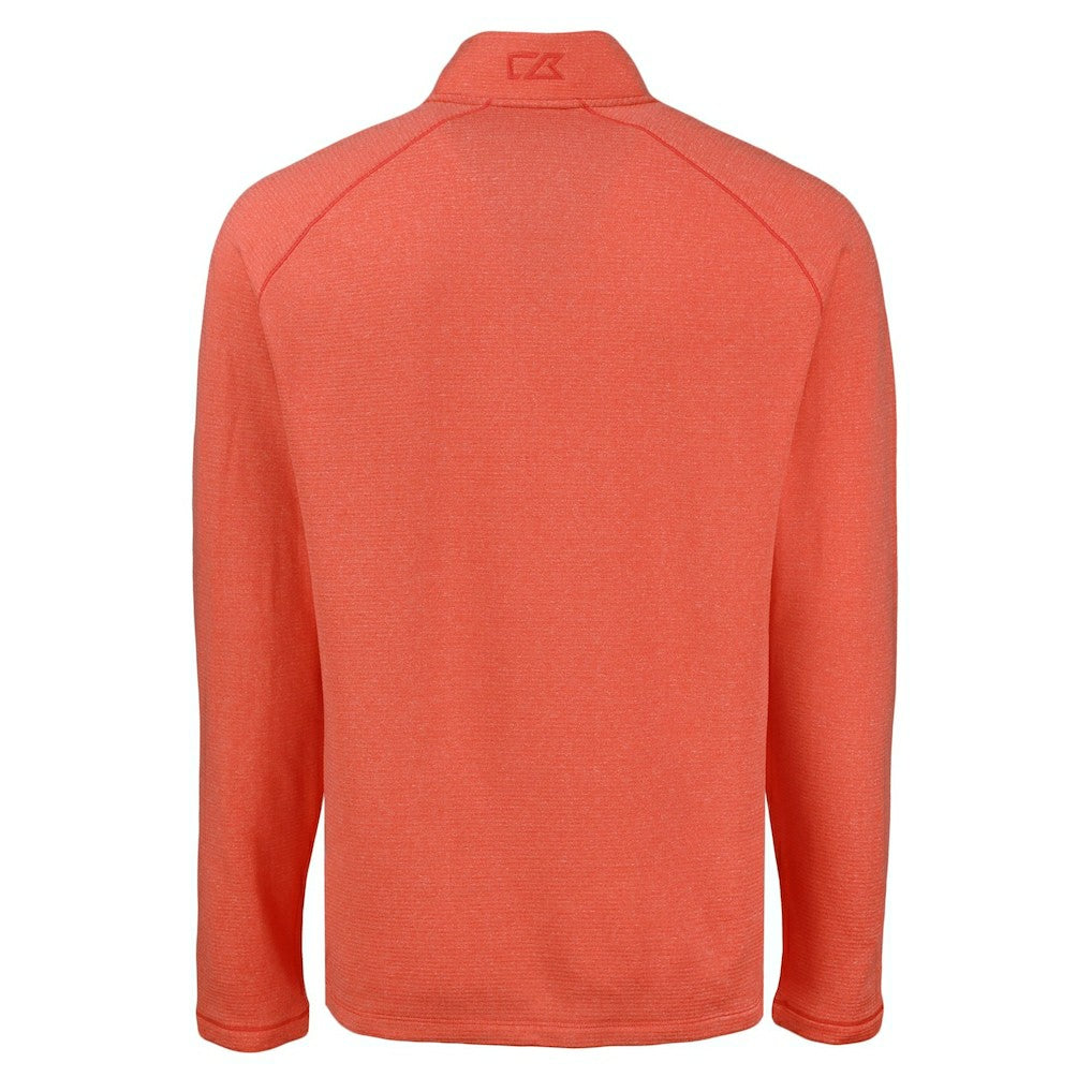 NFL Cincinnati Bengals Cutter & Buck Peshastin Eco Fleece Tri-Blend Raglan Recycled Quarter-Zip Jacket