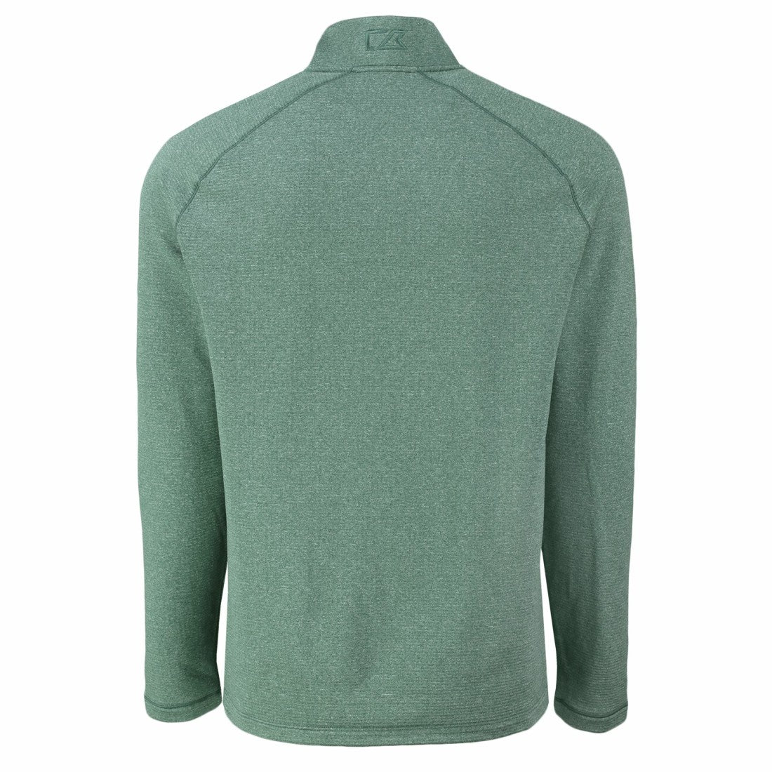 NFL Green Bay Packers Cutter & Buck Peshastin Eco Fleece Tri-Blend Raglan Recycled Quarter-Zip Jacket