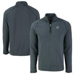 NFL Indianapolis Colts Cutter & Buck Peshastin Eco Fleece Tri-Blend Raglan Recycled Quarter-Zip Jacket