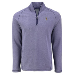 NFL Minnesota Vikings Cutter & Buck Peshastin Eco Fleece Tri-Blend Raglan Recycled Quarter-Zip Jacket