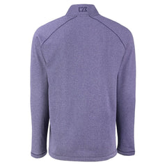 NFL Minnesota Vikings Cutter & Buck Peshastin Eco Fleece Tri-Blend Raglan Recycled Quarter-Zip Jacket